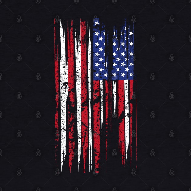 American Flag Distressed by monolusi